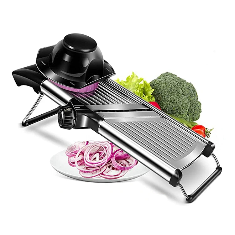 Kitchen Gadget Stainless Steel Kitchen Julienne Slicer Fruit Cutter Adjustable Mandoline Slicer Manual Vegetable Cutter