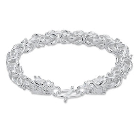 999 Sterling Silver Dragon Bracelet Men's Punk Hip Hop Rock Fashion Classic Bracelet Jewelry Gift