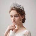 Vintage Bridal Tall Pageant Tiara Crown for Wedding Hair Accessories Happy Birthday
