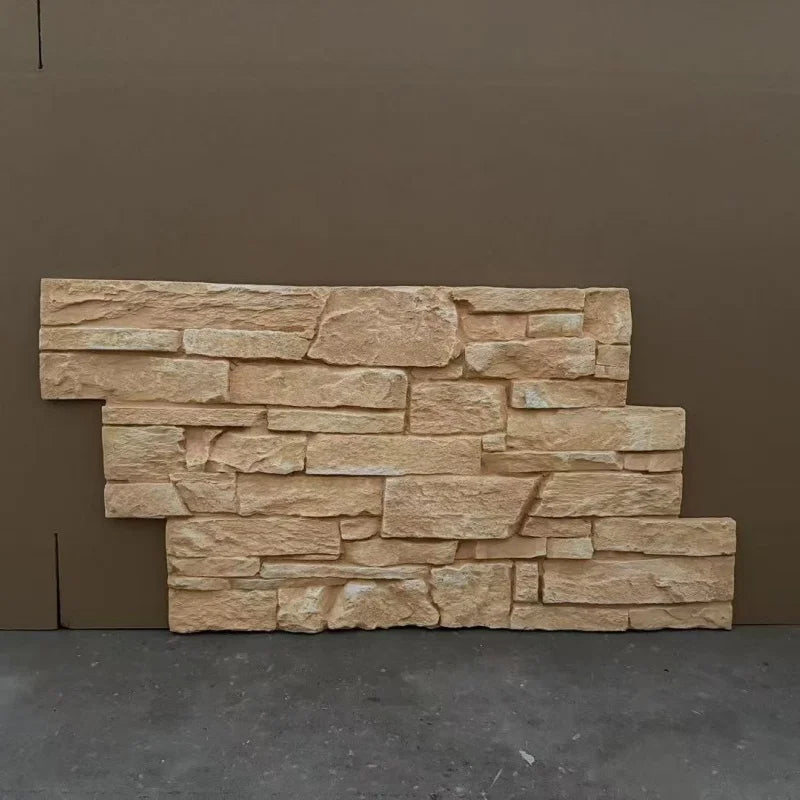 New Cultural Stone City Wall Stone Decorative Panel Waterproof Flame Retardant PU Stone Lightweight Easy Install for Exterior