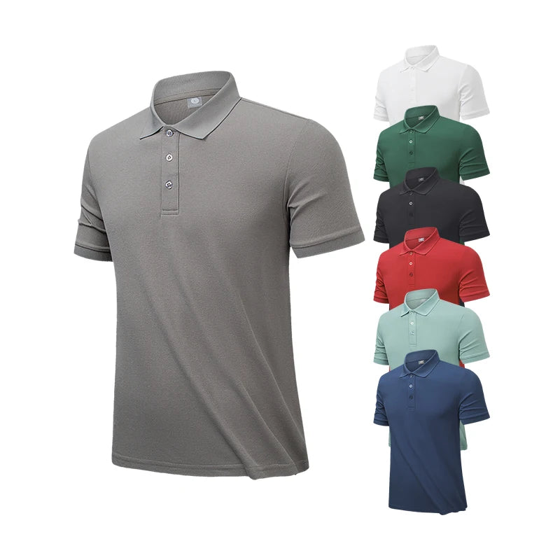 Custom Polo Shirts With Embroidery Logo Unisex Cafe Restaurant Office Activities Uniform Sports Polos T-shirts