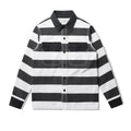 OKONKWO Autumn Collection Jacket for Men New Style Fashion Canvas Stripes Motorcycle Jacket Custom Clothing Manufacturers