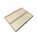 Natural Solid Pine Wood Fly Fishing Box Rectangular Slit Foam Insert Multifunctional Lacquer Design for Lures Storage