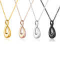 Loved People Love Forever Stainless Steel Jewelry Perfume Ashes Urn Pendant Cremation Infinity Necklace