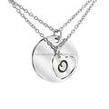 Fashion Personalized Heart and Round Puzzle Pendant Couple Necklaces