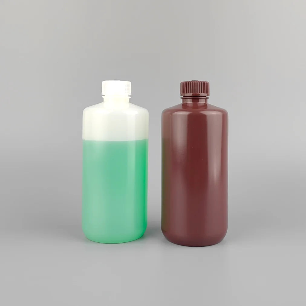Factory Price Different Capacity Available Narrow Mouth HDPE Brown Reagent Bottles 500ML Biological Product Vial Bottles