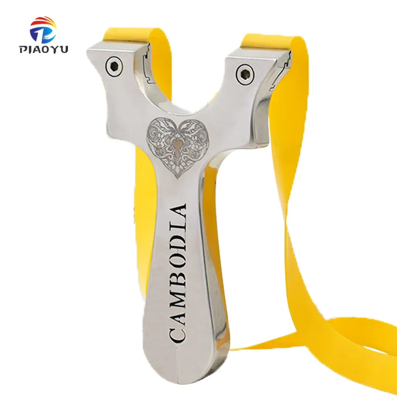 Stainless Steel Catapult Outdoor Competitive Shooting Slingshot Manufacturer Outdoor Hunting Slingshot