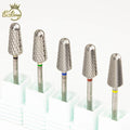 3/32" Right Hand Manicure 6.6mm Cone Radius Shape XF M XC Professional Safety Tungsten Carbide Nail Bit Drill Efile with End Cut