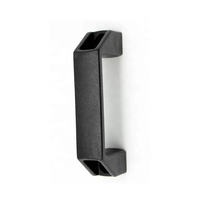 115mm Black Nylon and Aluminium Profile Handle for Outdoor Furniture Industrial Kitchen Cabinets Warehouses for Outdoor Use