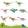 JinYing Good Quality Blister Card Small Size 8 Pieces Glow in the Dark Animal Toys Animals Dinosaurs