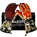 Green Camouflage Heating Windproof Gloves Outdoor Hunting with Rechargeable Battery for Winter Men Lithium Battery Hand Warmer