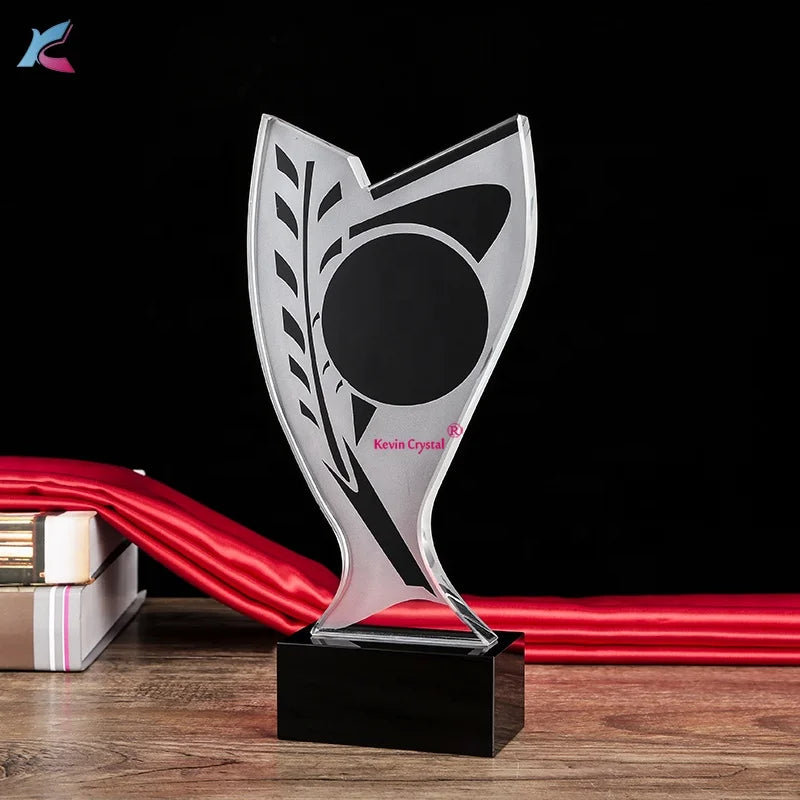 Star Shaped Award Trophy Factory Wholesale Glass Award Crafts Blank Custom Crystal Trophy