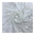 3d Embossed Polyester Embroidery 3d Flower Lace Wedding Abito in Pizzo Lace Dress Mesh Fabric