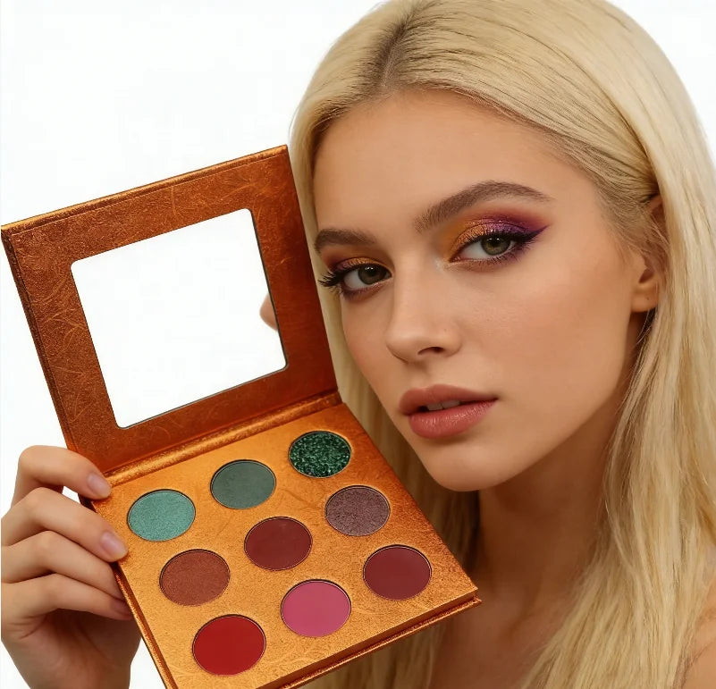 High Custom Colors Vegan DIY Eyeshadow Palette Cardboard Private Label Waterproof Long-Lasting Pigments for Beauty Makeup DIY