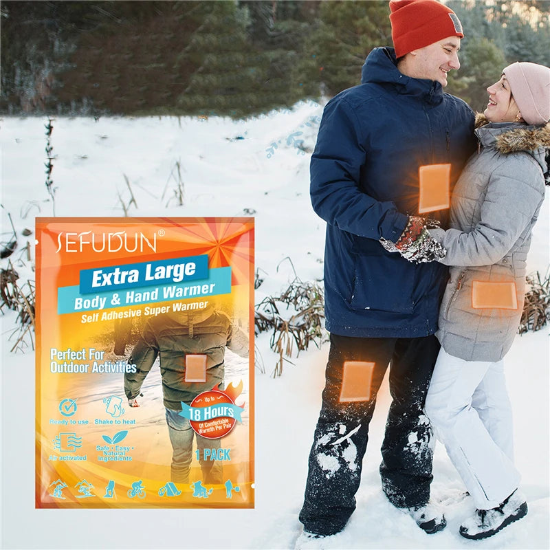 SEFUDUN Toe Hand Warmer ultra Thin Womens Mens Body Warmer Disposable Odorless Body&hand Warmer