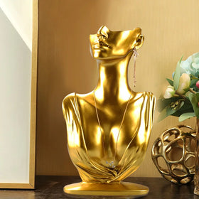 Resin Necklace Display Bust Figurine Jewelry Showcase Desktop MAB81 Sculpture Wholesale Customized Home Decor Art Craft Gift