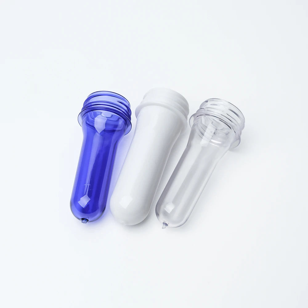 Hot Sale 28mm Manufacturer Custom Plastic PET Preform Transparent White Blue Colored Customized