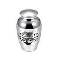 Keepsake Urn for Human Pet Angel Wing Mini Jar Stainless Steel Ashes Holder Dogs Cats Funeral Memorial Small Burial Ash Urns