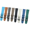 Unisex Saffiano Calf Leather Watch Strap Quick Release Genuine Leather Watch Band 18/19/20/21/22/23/24mm