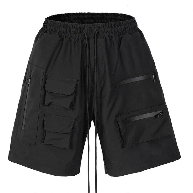 High Waist Gym Sports Running Shorts Nylon Polyester Workout  Windproof Waterproof Cargo Shorts