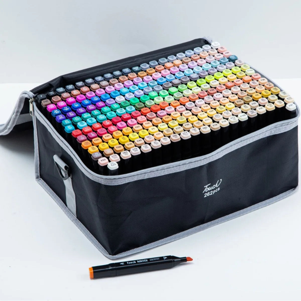 Factory Direct Supply Children's Painting Suit Stock Wholesale Double Head Marker Pen Watercolor Pen Brush Set Plastic Packaging