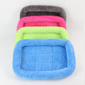Wholesale Cheap Price Solid Color Plain Cat Pet Sleeping Mat Warm Dog Bed Soft Fleece