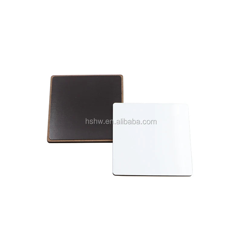 MDFSUB Wholesale Custom Magnets DIY Square 3" Glossy Blanks Wooden MDF Sublimation Magnets for Fridge