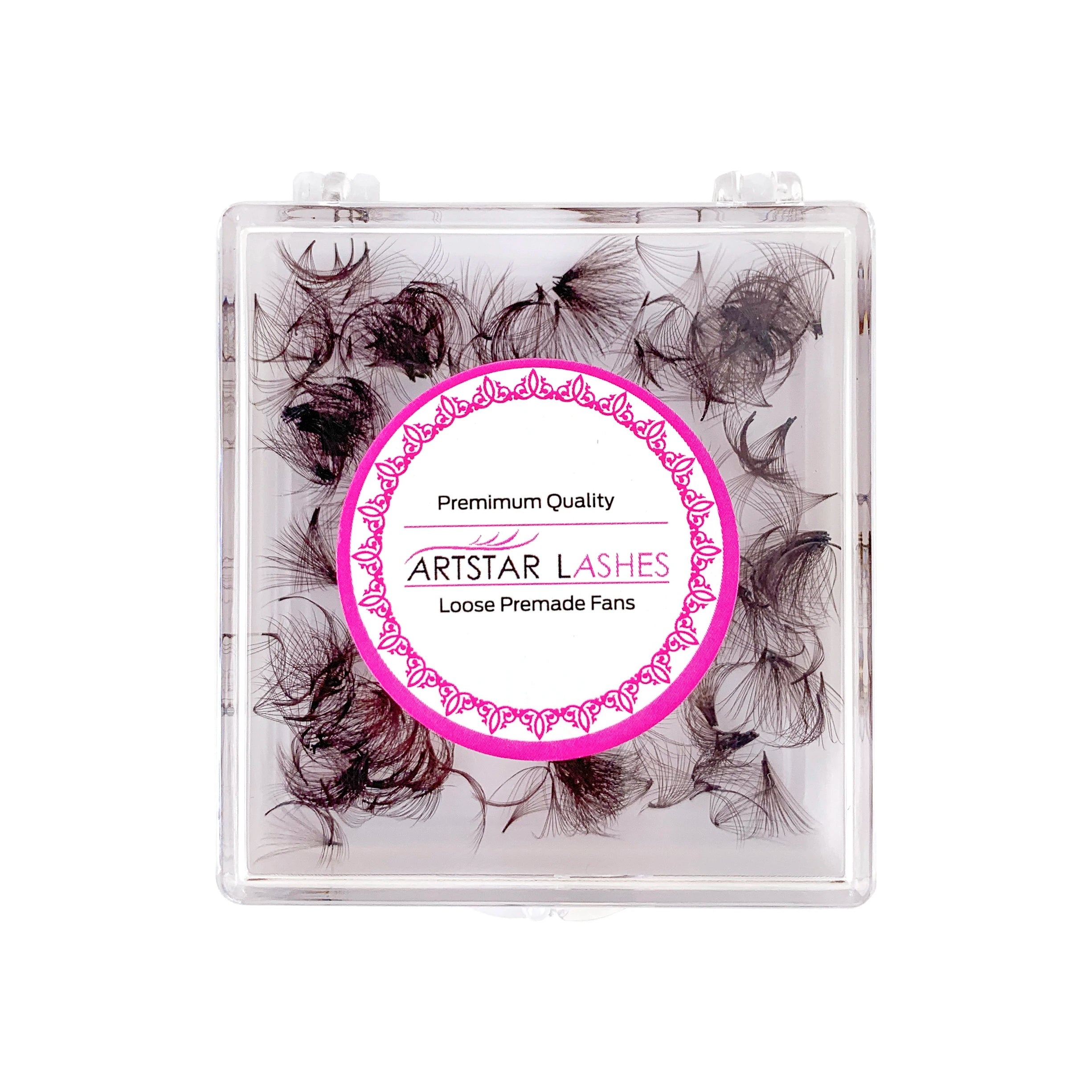 500 Fans 0.03 0.05 0.07mm Brown Color Loose Fans Lashes  Pro Made Wispy Loose Promade Fans Eyelash
