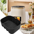 Rectangular Silicone Air Fryer Liner Heat Resistant Non Stick Reusable Baking Mat for Oven Microwave and Toaster