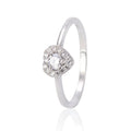 Customize Single Stone Zircon Heart Ring Designs Sterling Silver 925 Fine Jewelry Ring for Women