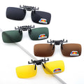 Clip on Flip up Polarized Lens Sun Glasses Sport Dring Frame Sunglasses