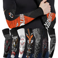 UV Sun Protection Cooling Compression Sports Cycling Basketball Ice Silk Tattoo Arm Cover Sleeves for Men