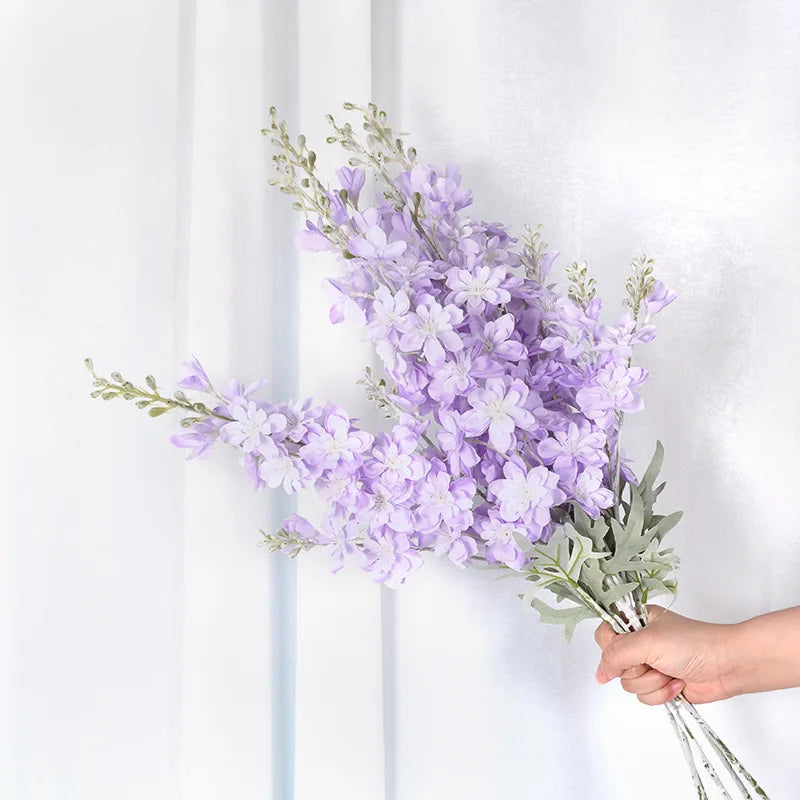 DREA Light Purple Artificial Flowers Manufacturer Bluebells Artificial Flower Bunches Wholesale for Wedding Decoration