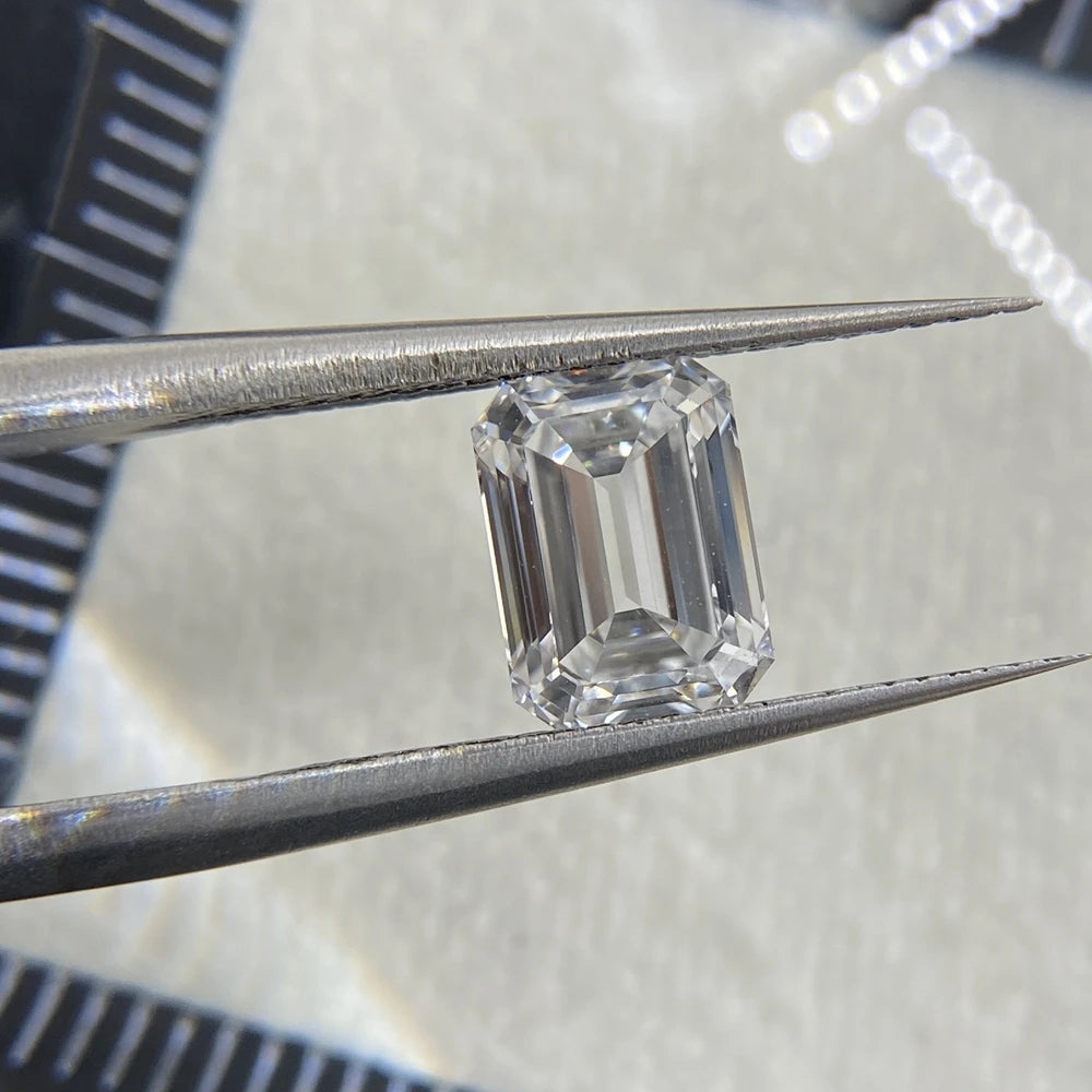 HQ GEMS Excellent Cut 1 2 3 5 Carat IGI Certificate Emerald Cut CVD Lab Loose Diamonds Price Per Carat