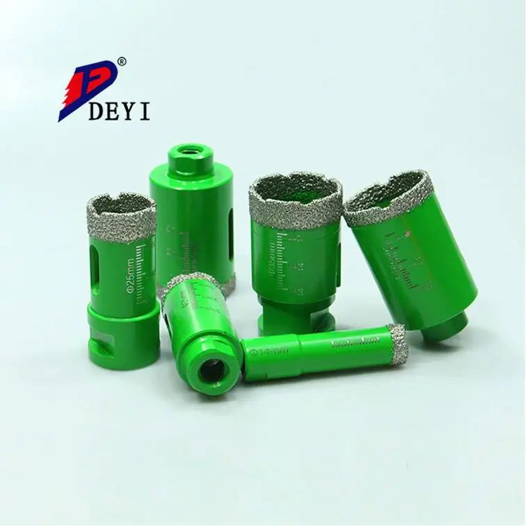 M14 Diamond Electroplated Round Shank Hole Saw 5-125mm Diameter Sharp & No Chipping for Granite Porcelain Tile Marble Concrete