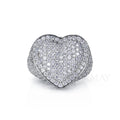 Cadermay Custom Hip Hop Jewelry Bling Micro Pave Moissanite   Silver925 Rings Band