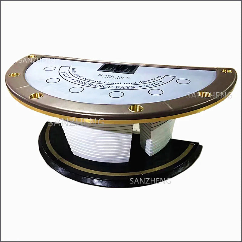 Professional Blackjack Poker Table Deluxe Casino Grade Good-looking Poker Table Blackjack Set Sublimation Custom Printed SZ