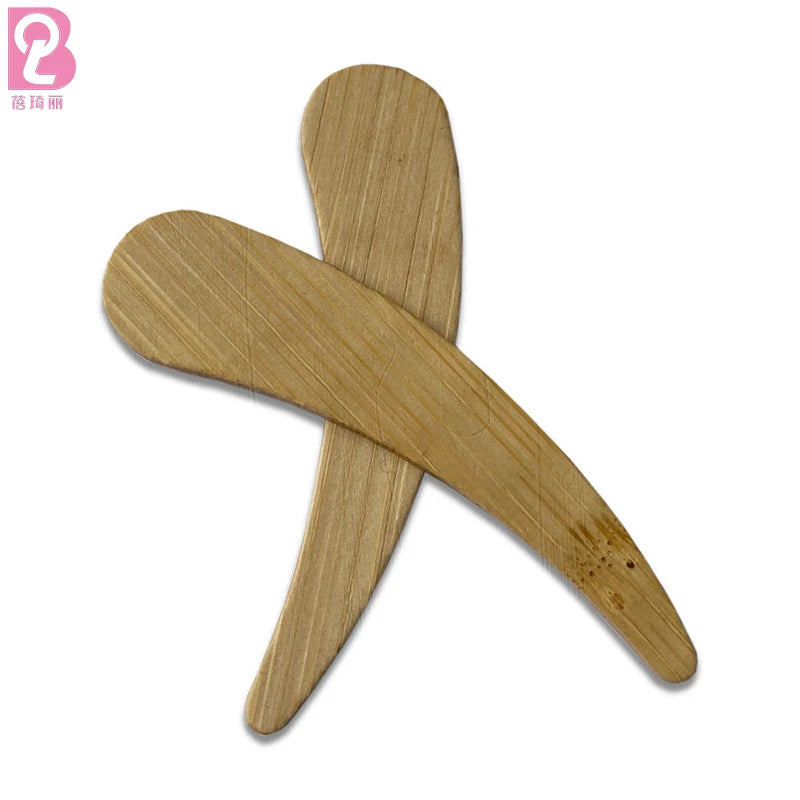 Beiqili Bamboo Cream Spreader Cheese Knife Wooden Cosmetic Cream Mixing Spatula for Cake Butter Knife