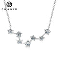 Wedding Jewelry 925 Sterling Silver Big Dipper All Moissanite Pendant Necklace Multilayer Necklaces for Lovers