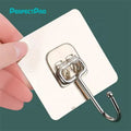 Rustproof and Waterproof Single Strong Adhesive Wall Hook Removable Plastic Adhesive Square Wall Hook
