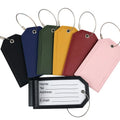 Fashionable Luggage Label Tag Creative Leather Suitcase Aircraft Bag Tag PU Boarding Pass Customization Luggage Tag