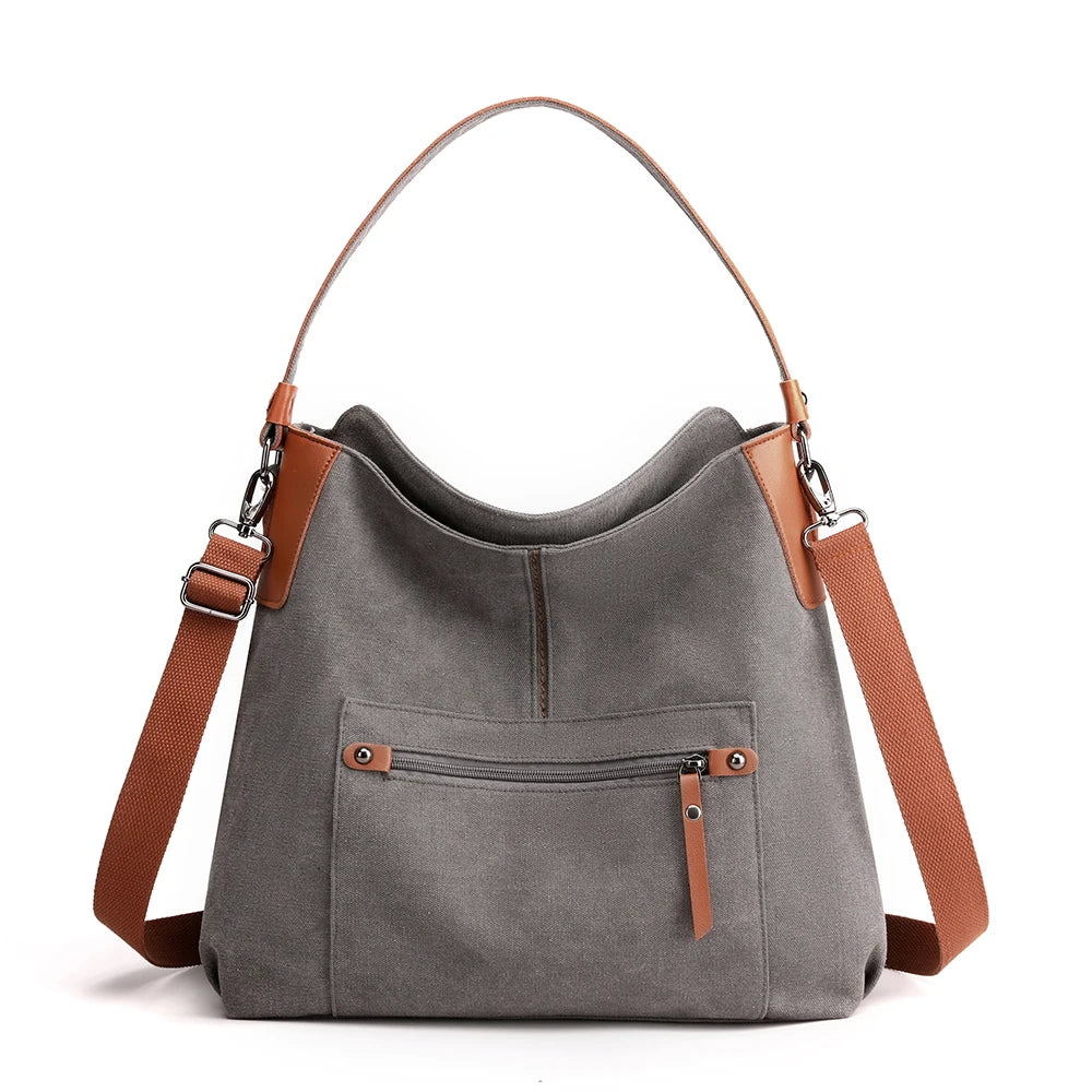2023 New March Large Capacity Soild Style Tote Bag Canvas Premium
