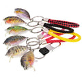 Waterproof Fishing Lure Keychain Mini Fish Shape Keyring Portable Angler Accessory Creative Gift for Fishermen MegaBDM