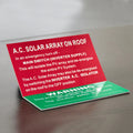 Voltage Markers Valve Engraving Cable Warning Heat Color-Coded Wire Legend Labeling Double-Layer Maker PVC ABS  Traffolyte Label