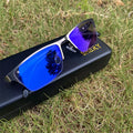 Anti Blue Light Photochromic Glasses Optical Metal TR90 Half Rim Small Rectangle Kacamata Photocromic Male Man Photogray 2026