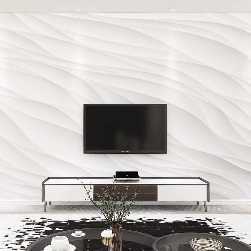 Simple Water Ripple Concave Convex Geometric Background Wallpaper Living Room Office Company Background Abstract Art Wallpaper