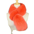 MWFur Fashion Women Full Fur Scarves Thick Fox Fur Scarf Fox Hair Collar Scarf for Winter Women Girls