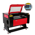 7050 80W Acrylic CO2 Laser Machine Cutting Engraving Wood Stone Paper Rubber MDF Crystal Supports DXF Format Core Motor Pump