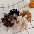 IVANHOE Japanese Korean Style Autumn and Winter Cute Plush Bear Large Intestine Hair Ring Bear Flexible Rubber Band Headwear