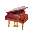 Wooden Octave Piano Music Box with Engraving Elegant Decoration Gifts